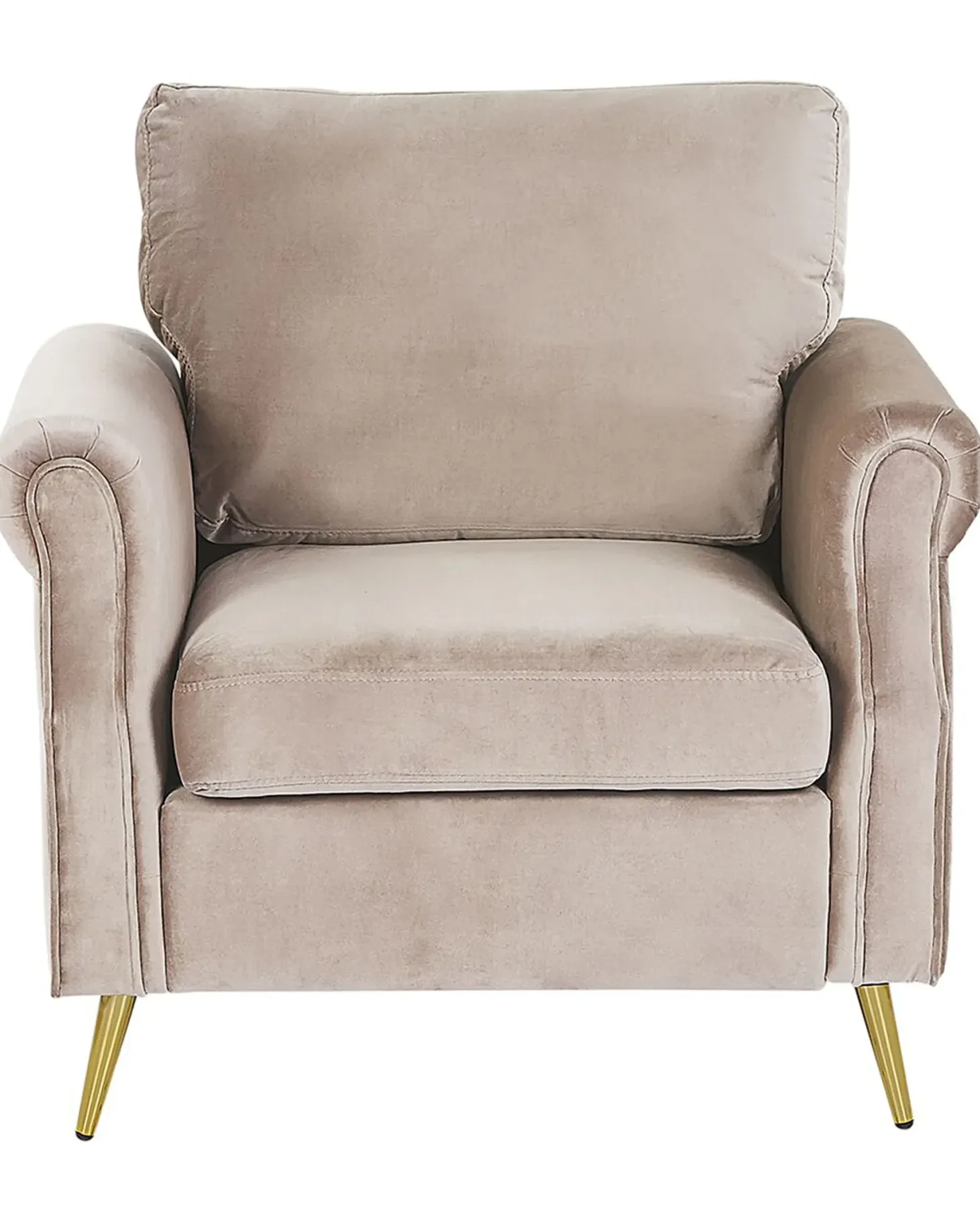 Lænestol VIETAS Velour Brungrå