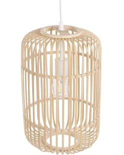 Loftlampe AISNE Bambus Lysebrun