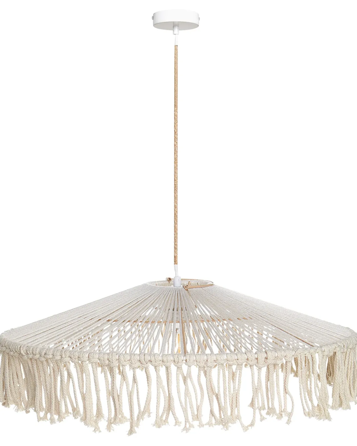 Loftlampe AKOBO papirreb Beige