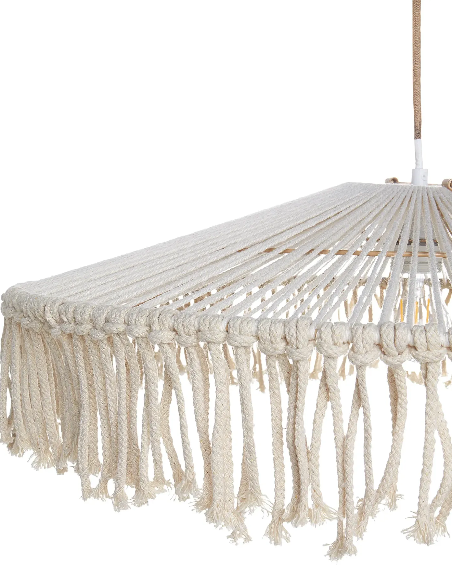 Loftlampe AKOBO papirreb Beige