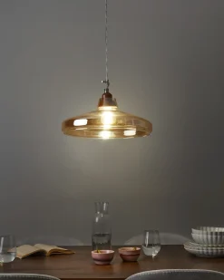 Loftlampe ALIKOS Glas Guld