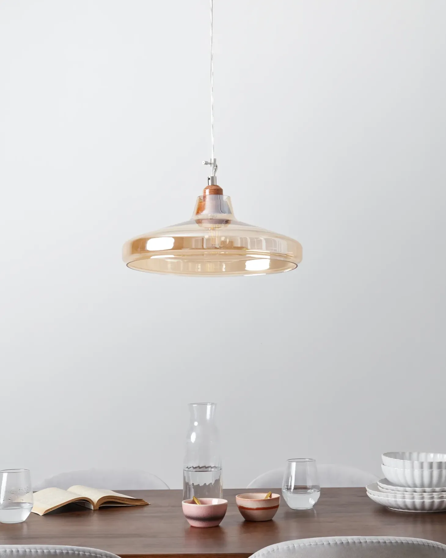 Loftlampe ALIKOS Glas Guld