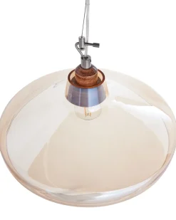 Loftlampe ALIKOS Glas Guld