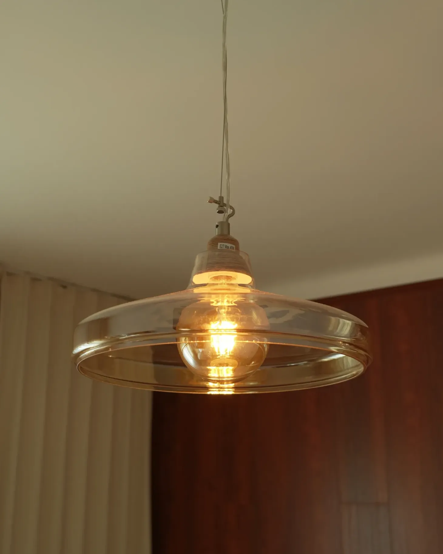 Loftlampe ALIKOS Glas Guld