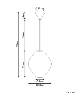 Loftlampe ALME Hvid