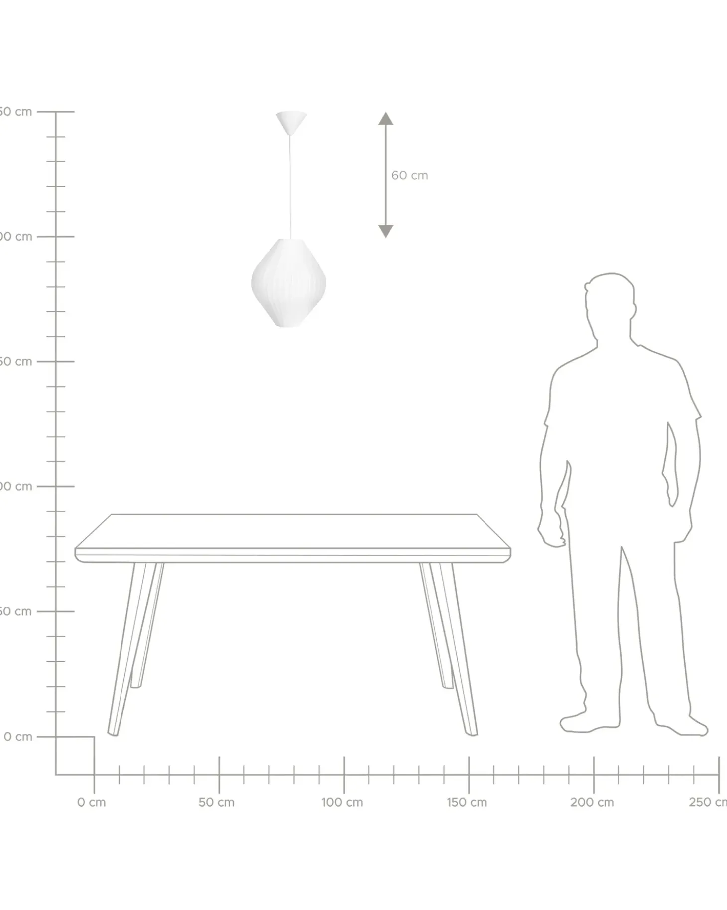 Loftlampe ALME Hvid