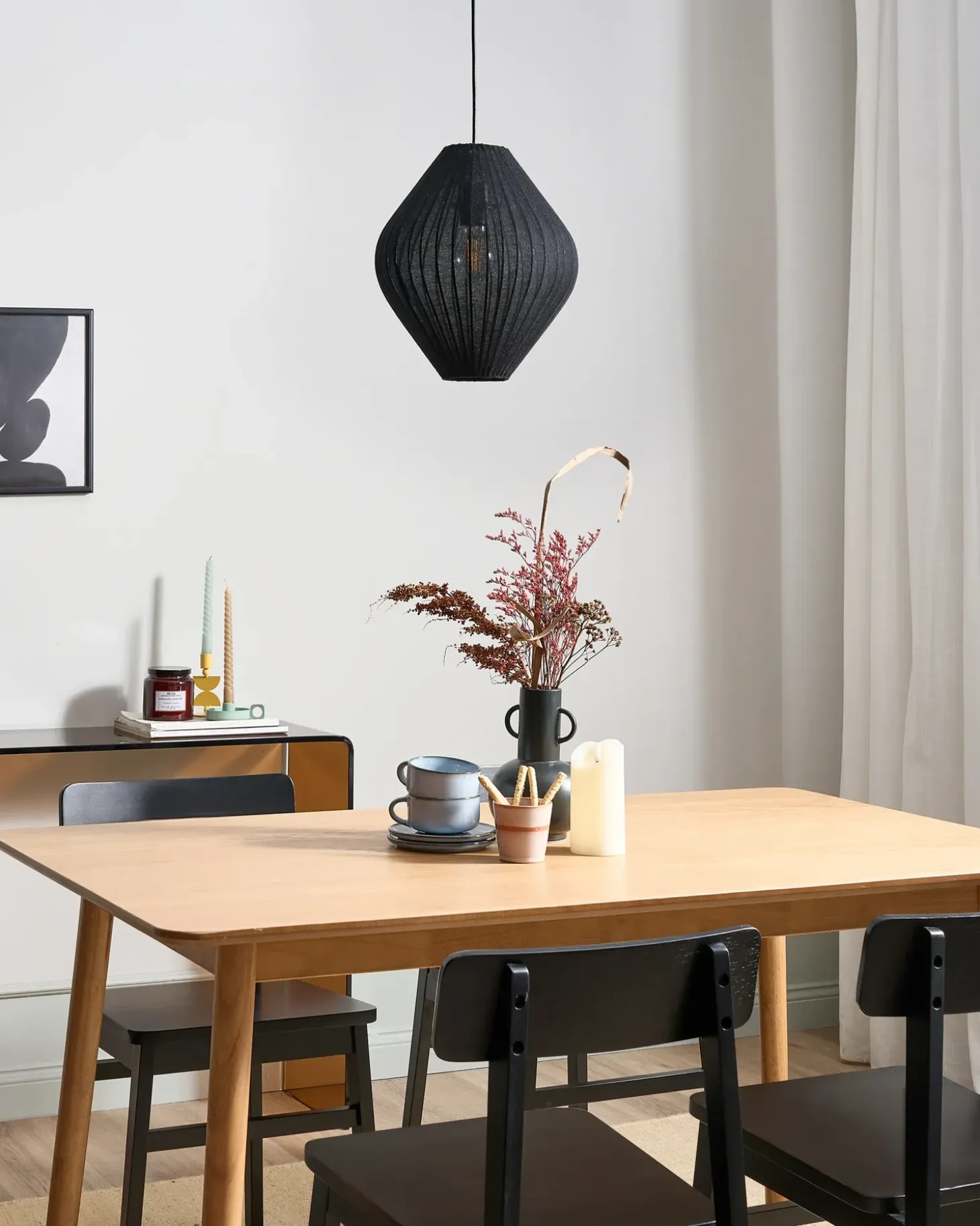 Loftlampe ALME Sort