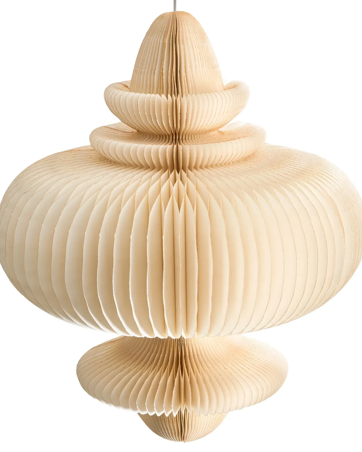 Loftlampe AMALSAN Papir Beige