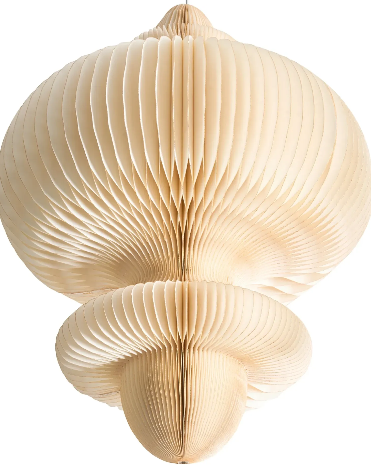 Loftlampe AMALSAN Papir Beige