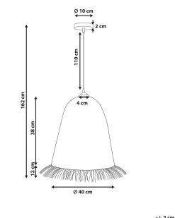 Loftlampe ARYS Vandhyacint Naturlig
