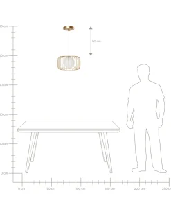 Loftlampe BAIROA Metal Guld