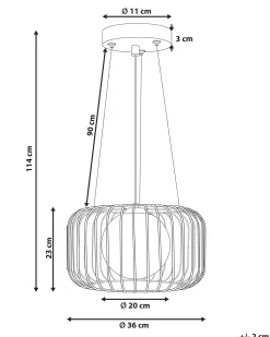 Loftlampe BAIROA Metal Guld