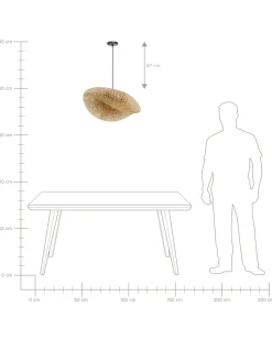 Loftlampe BALHA Bambus Naturlig