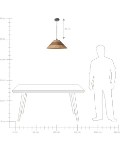 Loftlampe BANCAL papirreb Naturlig