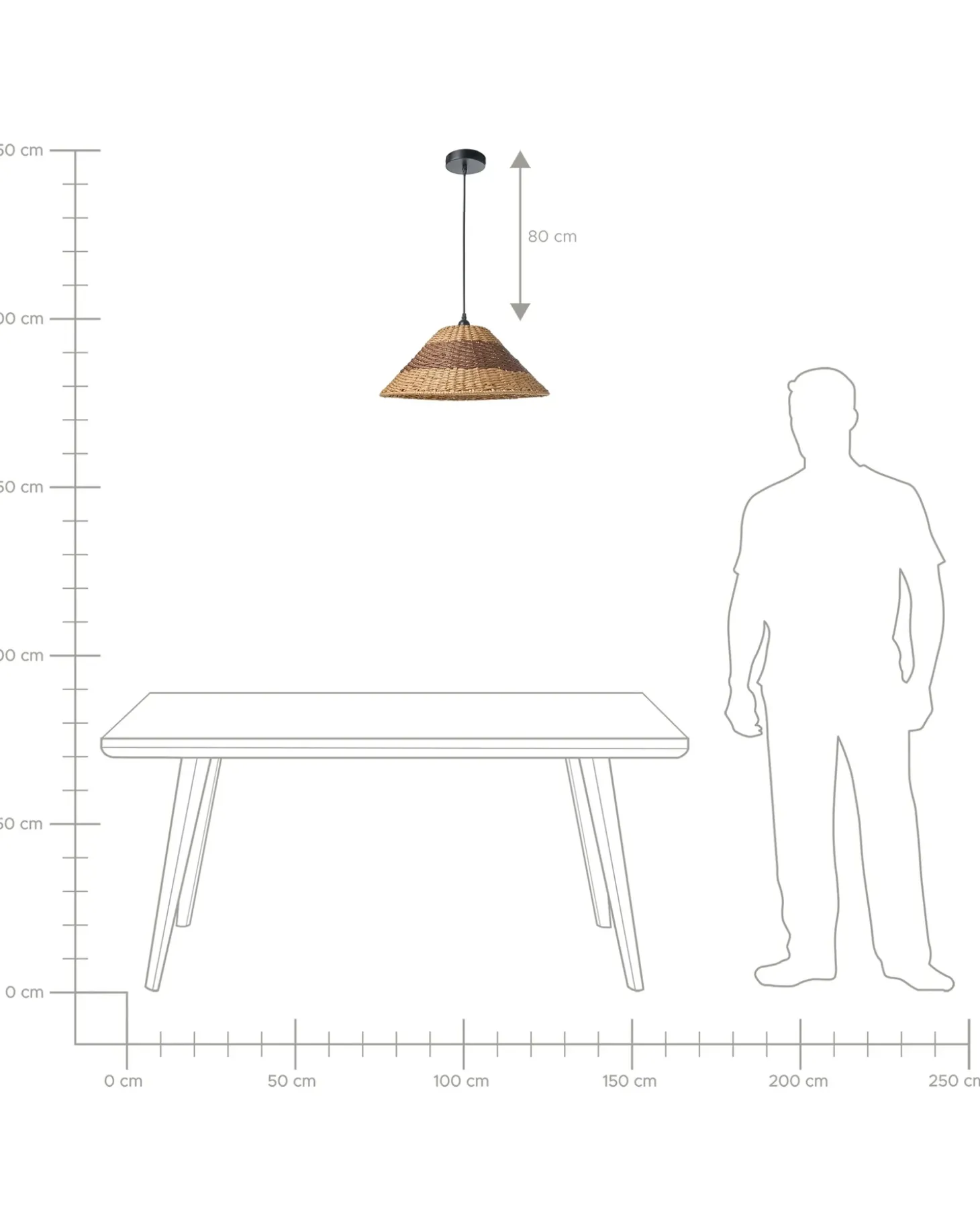 Loftlampe BANCAL papirreb Naturlig