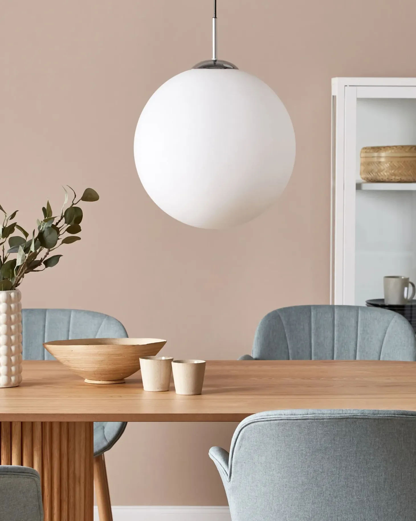 Loftlampe BARROW Glas Hvid
