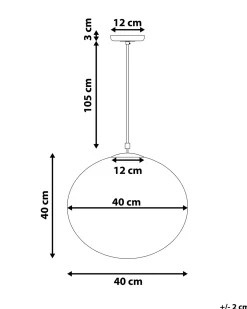 Loftlampe BARROW Glas Hvid
