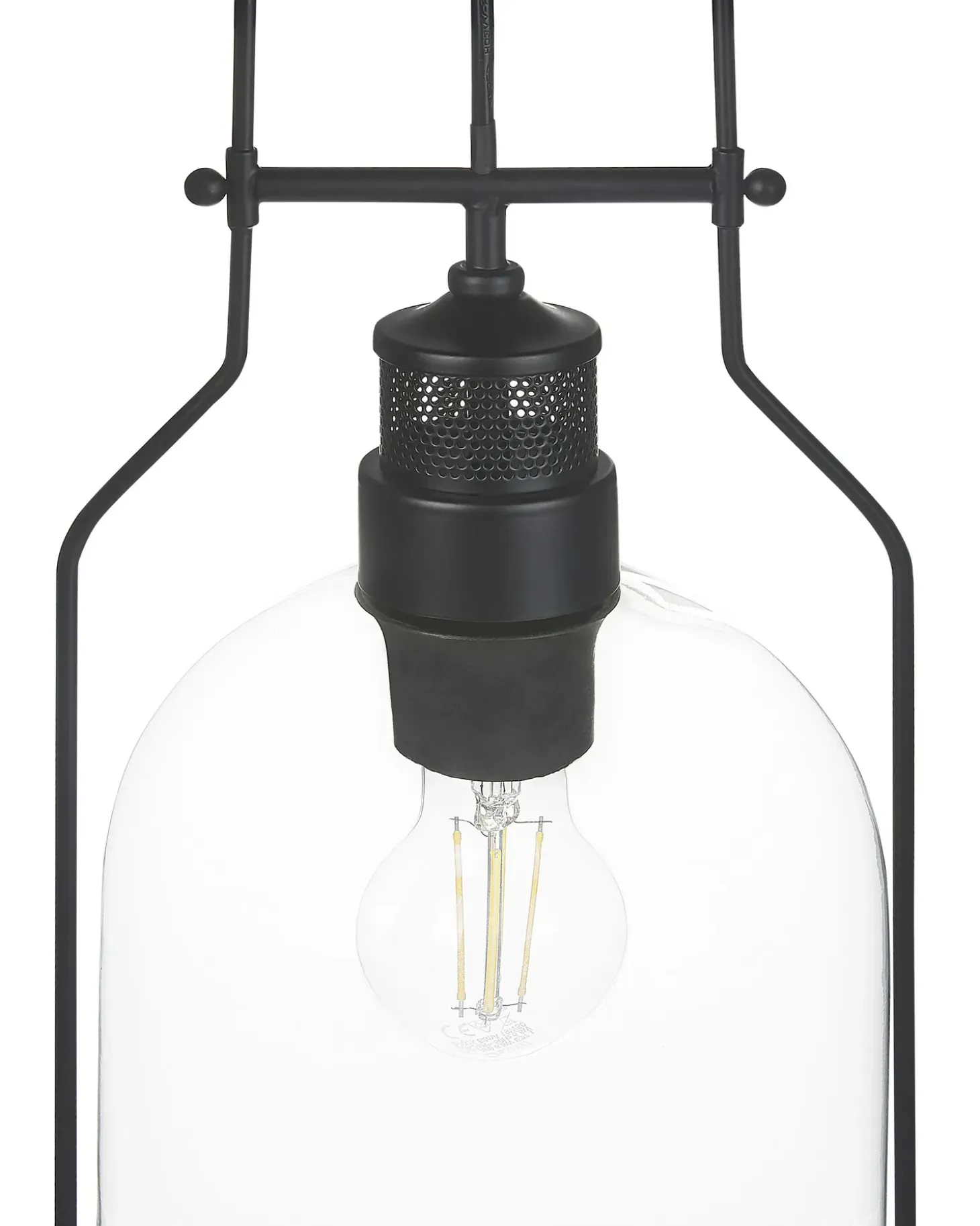 Loftlampe BASHILO Metal Sort