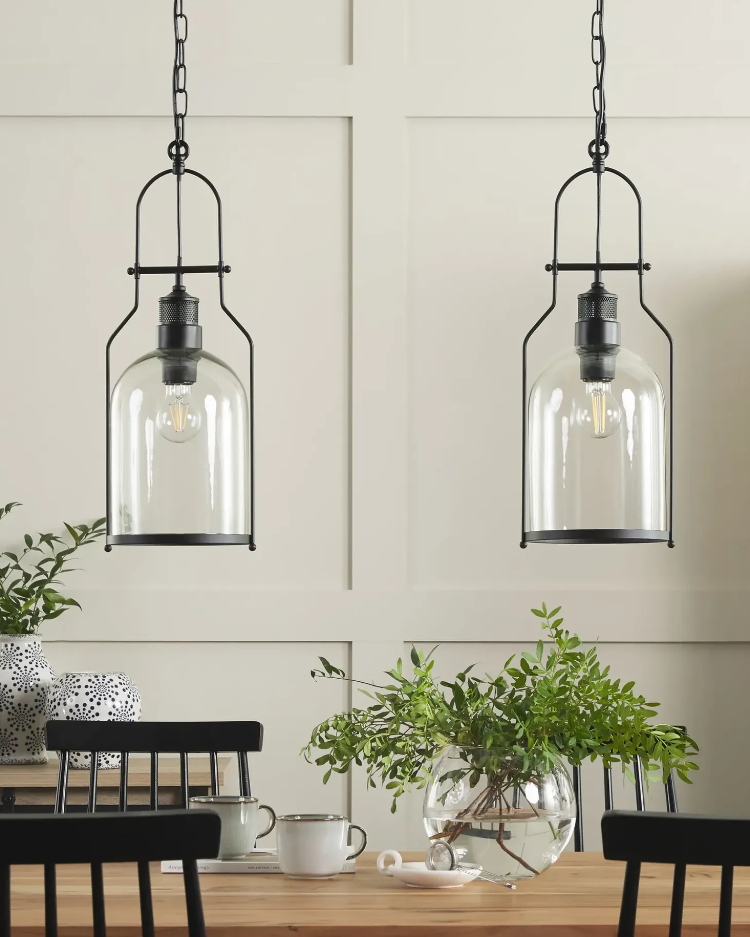 Loftlampe BASHILO Metal Sort