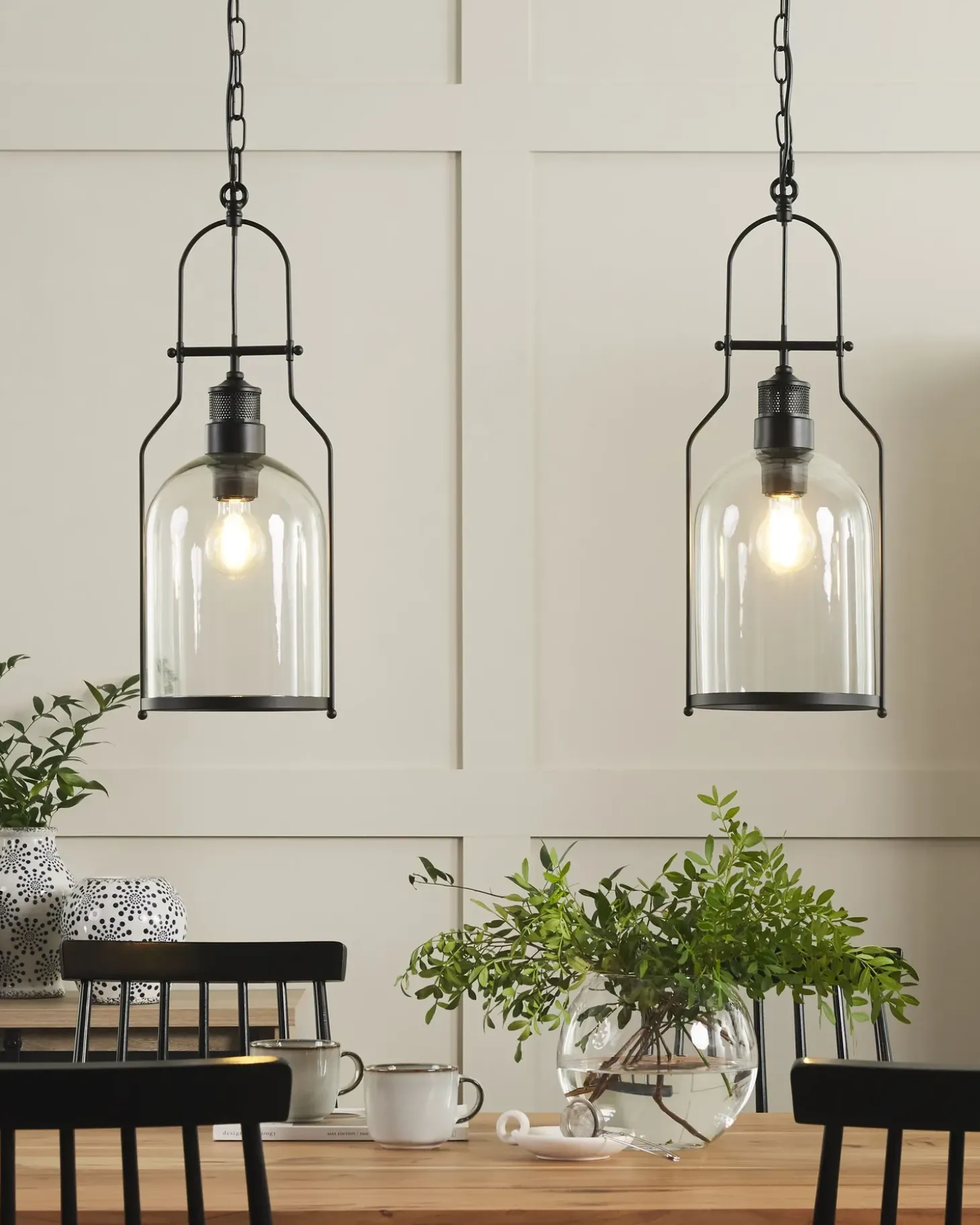 Loftlampe BASHILO Metal Sort