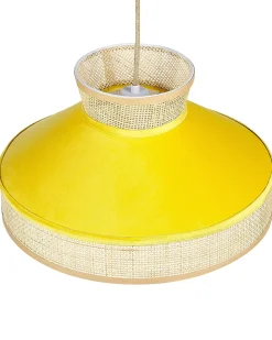 Loftlampe BATALI Rattan Sennepsgul