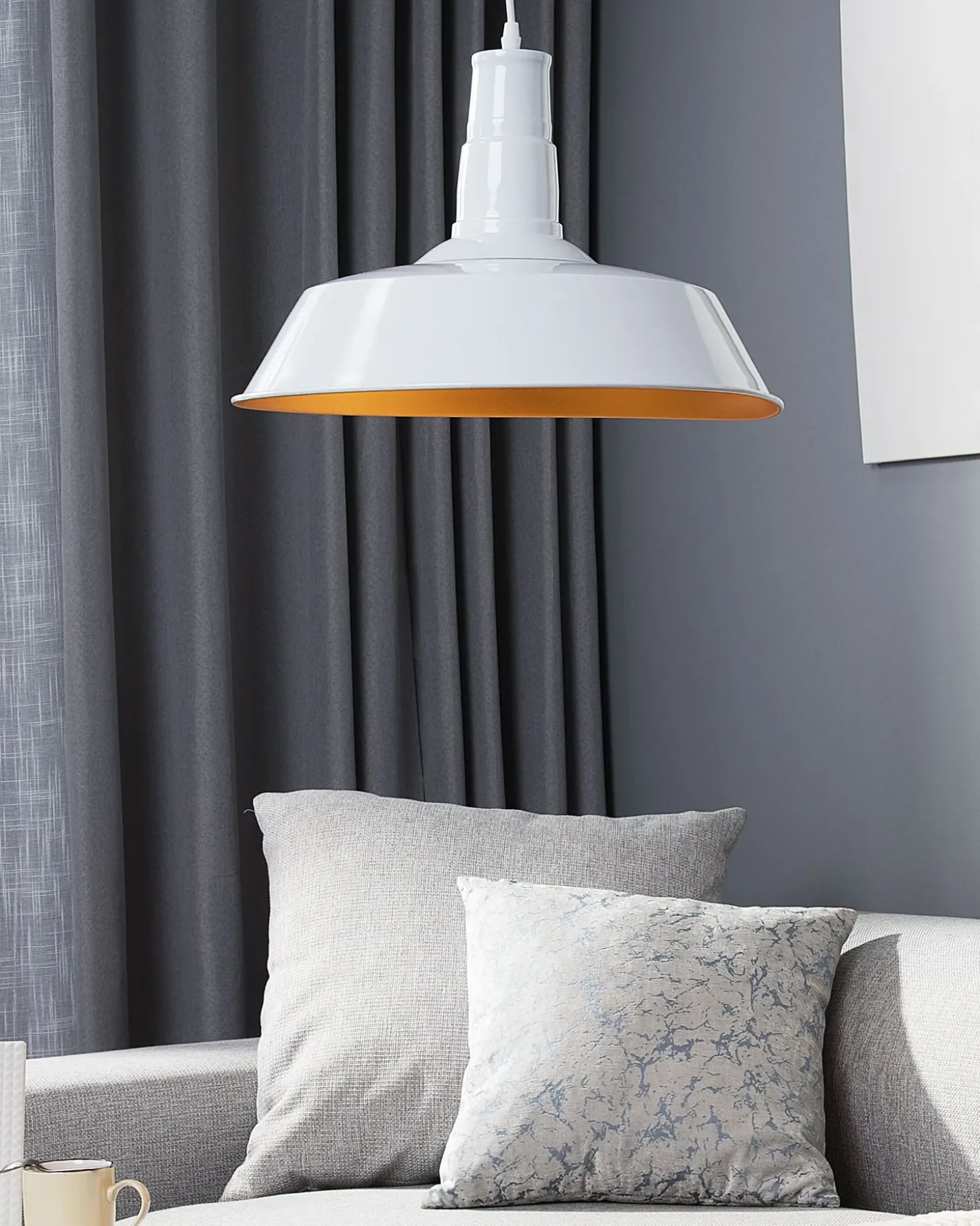 Loftlampe BAYOU Metal Hvid