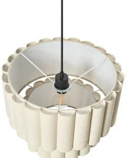 Loftlampe BELESSA Hør Lys Beige