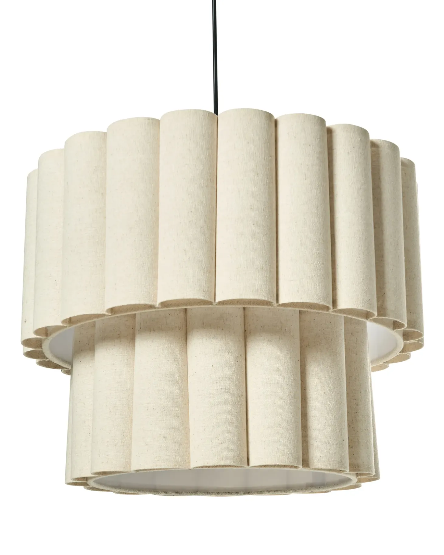 Loftlampe BELESSA Hør Lys Beige