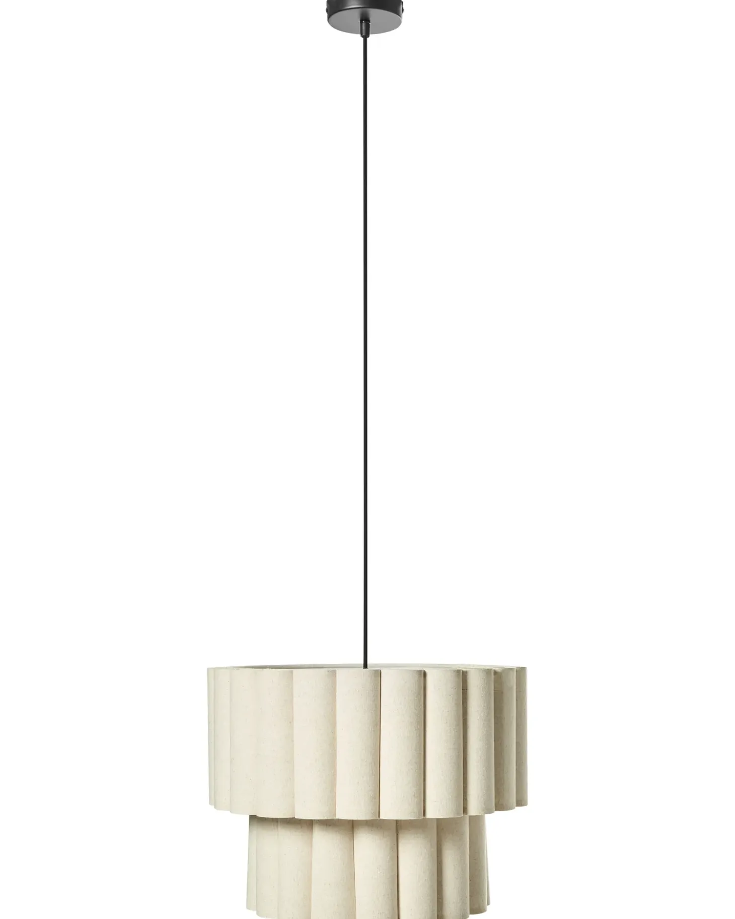 Loftlampe BELESSA Hør Lys Beige