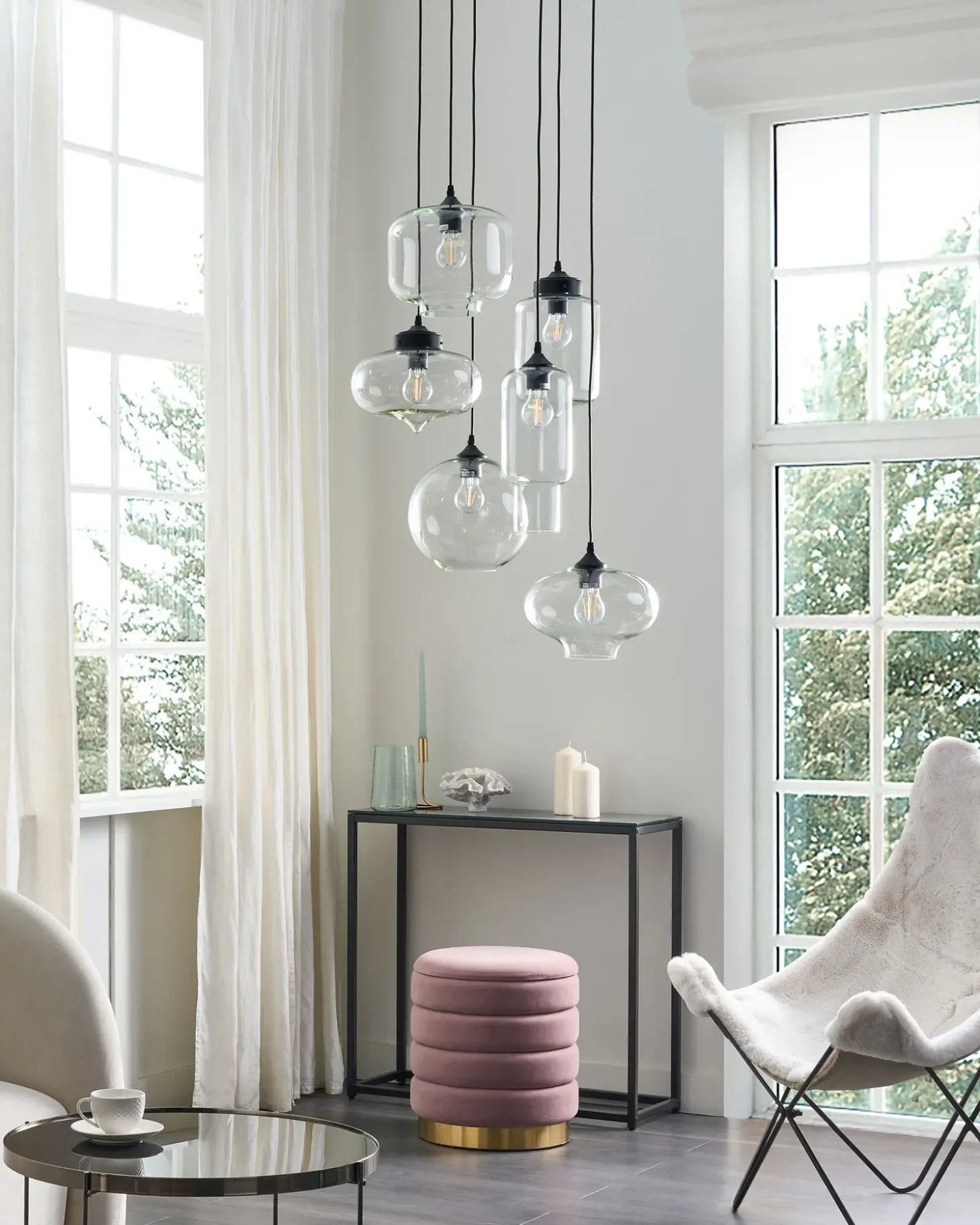 Loftlampe BEMBOKA Glas Transparent