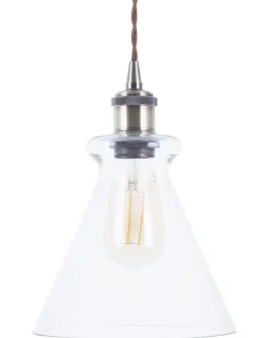 Loftlampe BERGANTES Glas Transparent