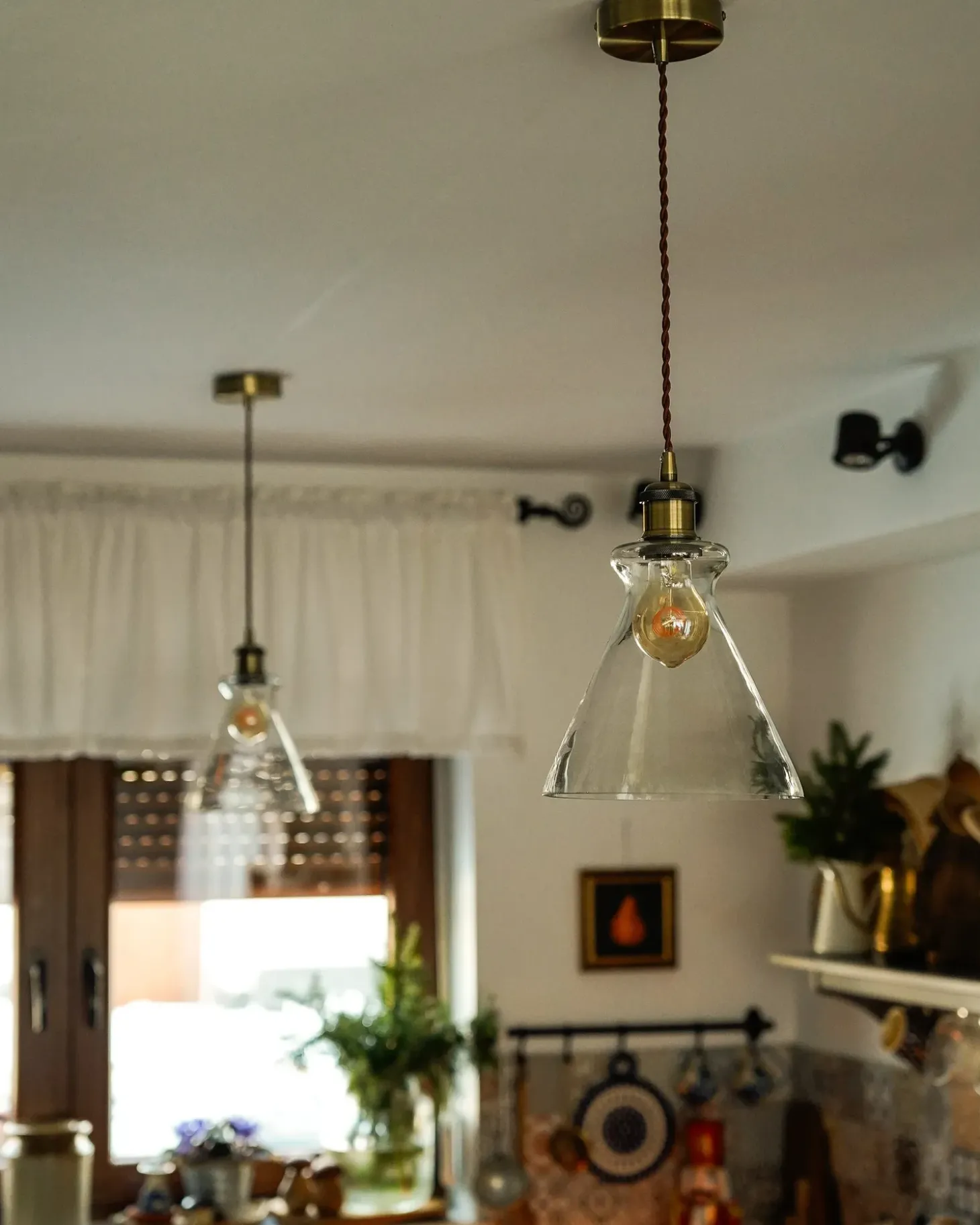 Loftlampe BERGANTES Glas Transparent