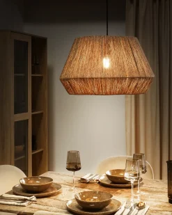 Loftlampe BIRAU Jute Naturlig