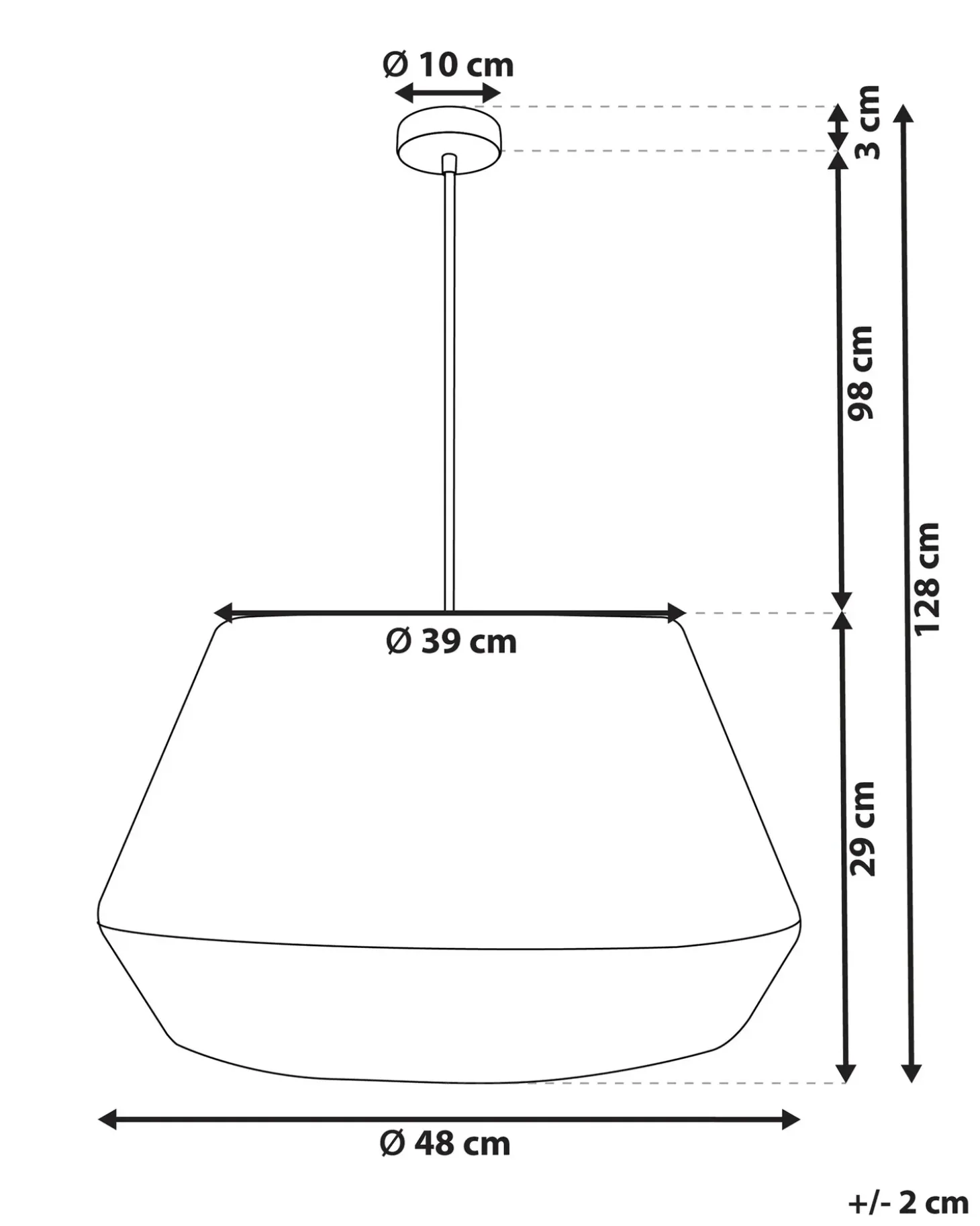 Loftlampe BIRAU Jute Naturlig