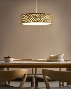 Loftlampe BLONDIN papirreb Naturlig