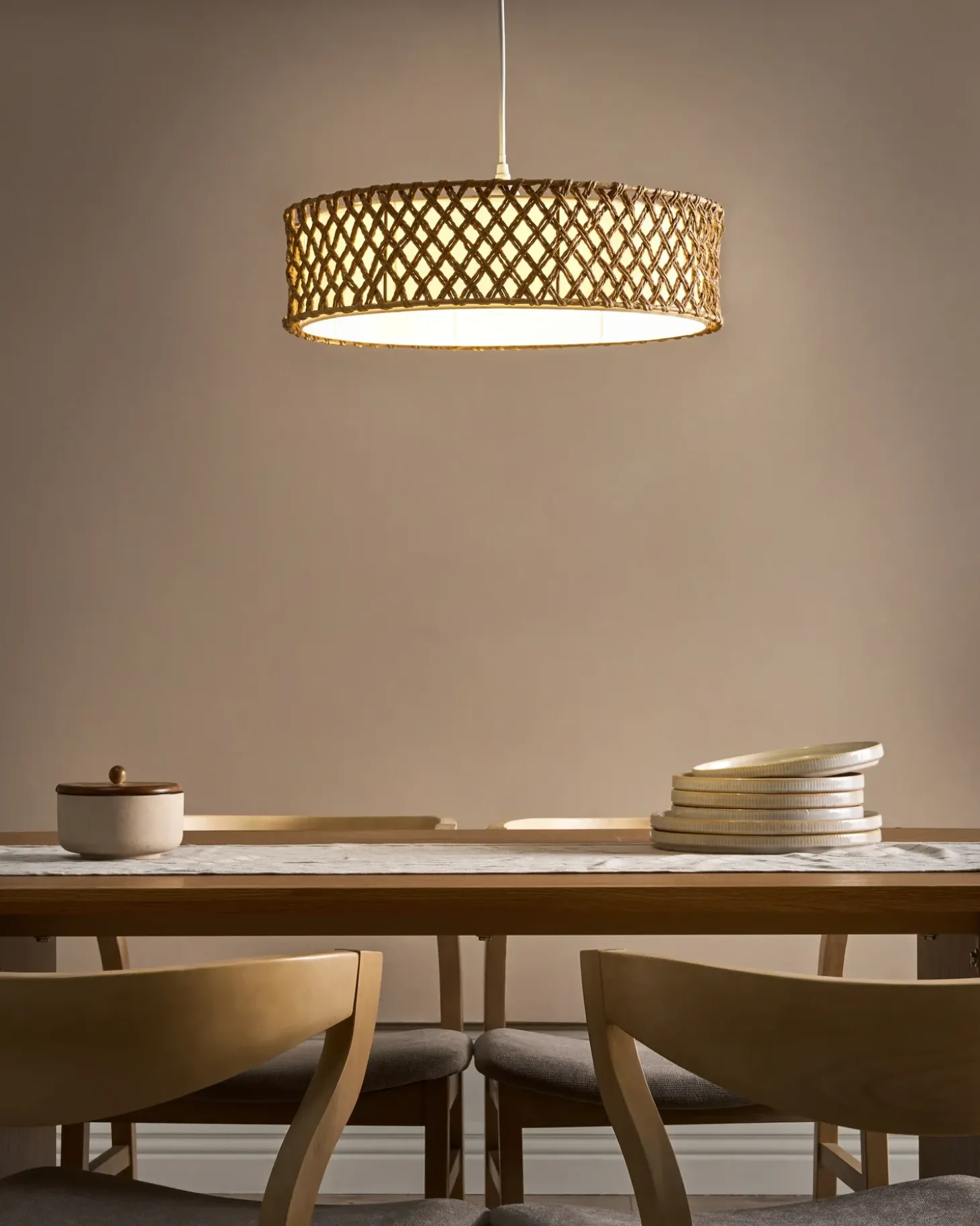 Loftlampe BLONDIN papirreb Naturlig