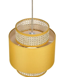 Loftlampe BOERI Rattan Sennepsgul