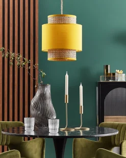 Loftlampe BOERI Rattan Sennepsgul