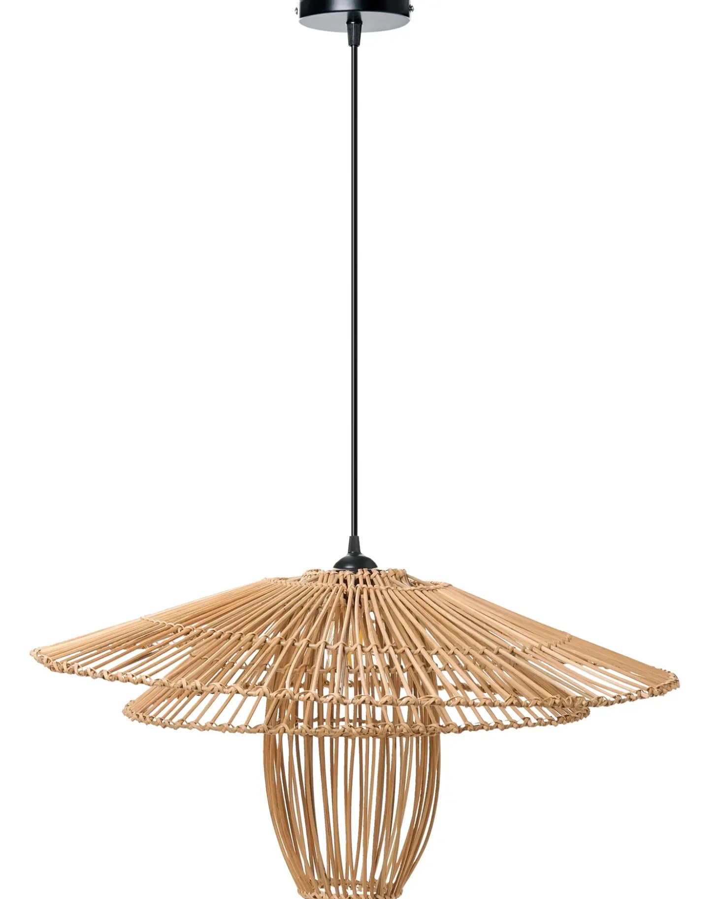Loftlampe BOTIJAS Rattan Naturlig