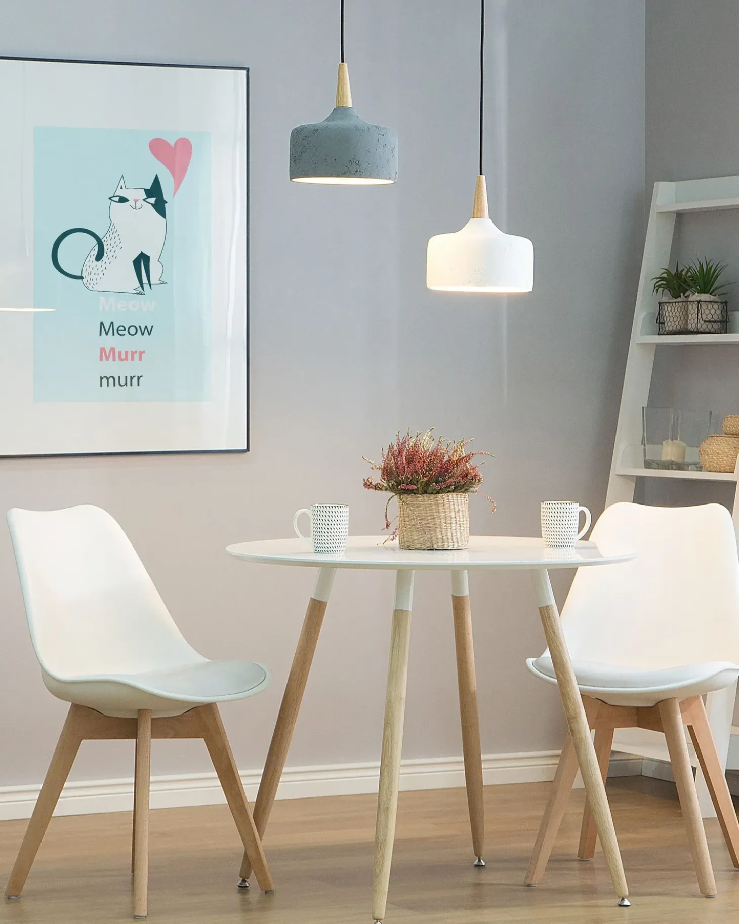 Loftlampe BURANO Beton Hvid