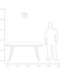 Loftlampe CABRIALES Hvid