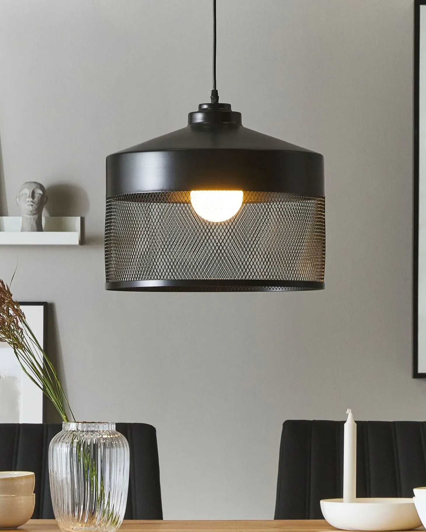 Loftlampe CARDENER Metal Sort