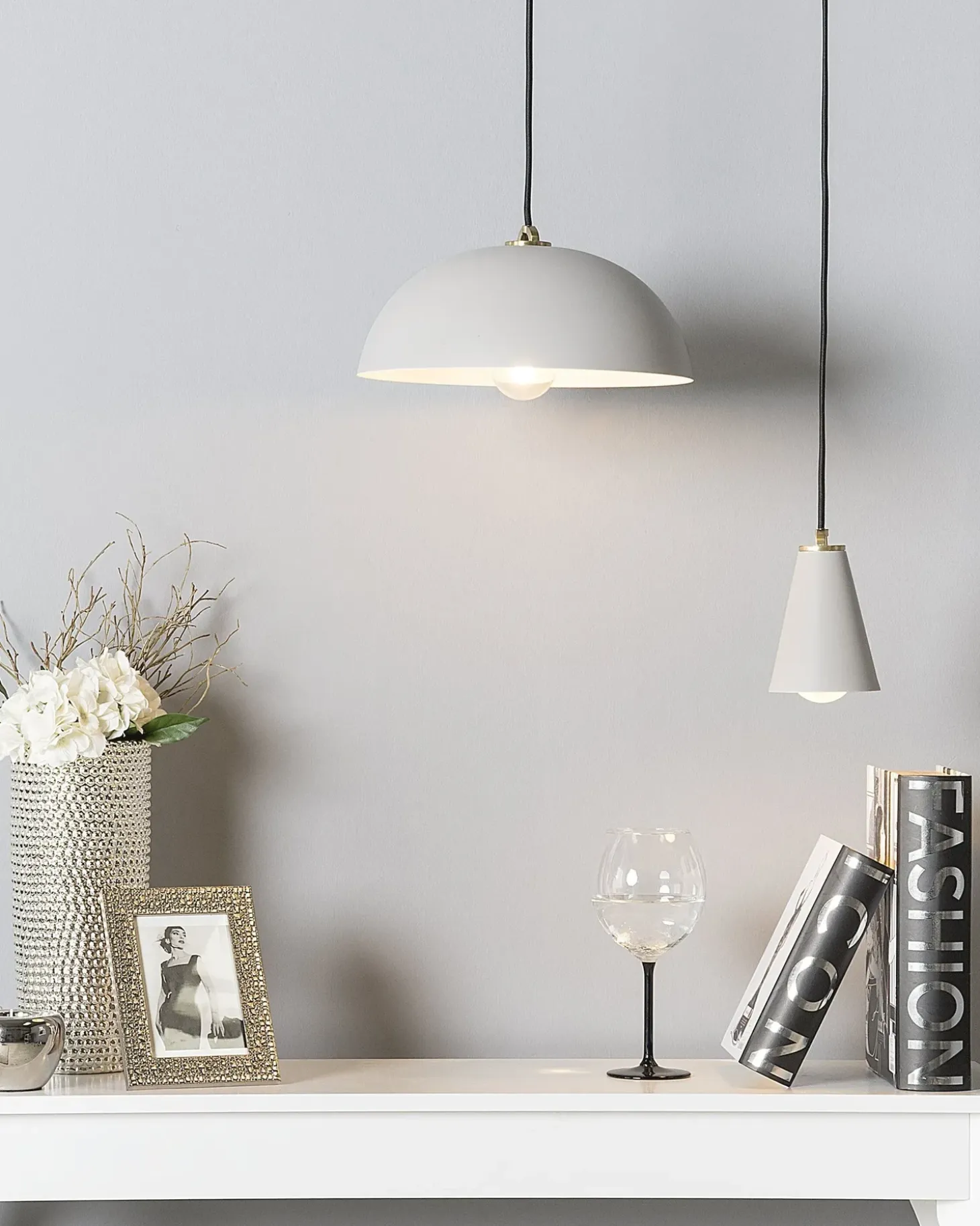 Loftlampe CARES Metal Lysegrå