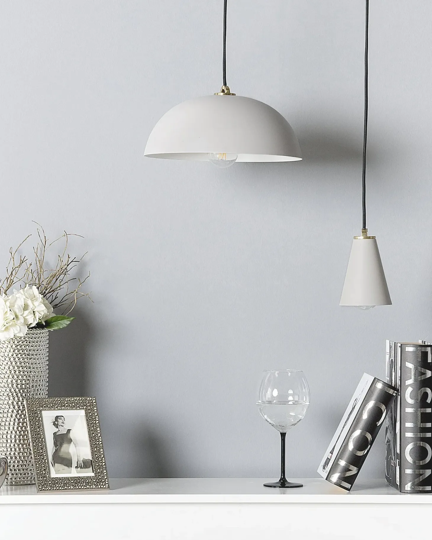 Loftlampe CARES Metal Lysegrå