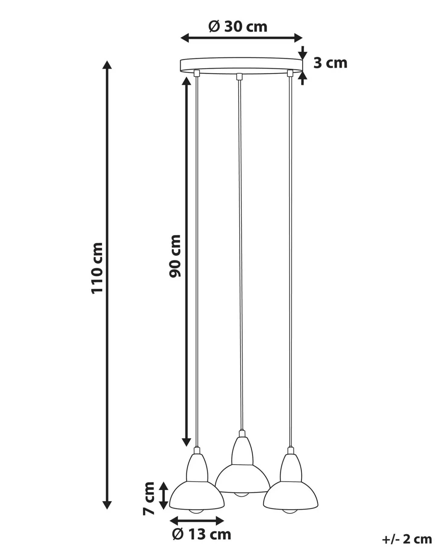Loftlampe CASTALY Metal Messing
