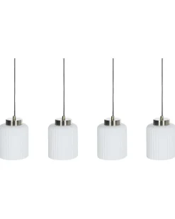 Loftlampe CAUDELO Metal Sort/hvid