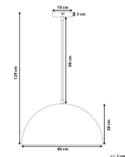 Loftlampe CETINA Metal Sort