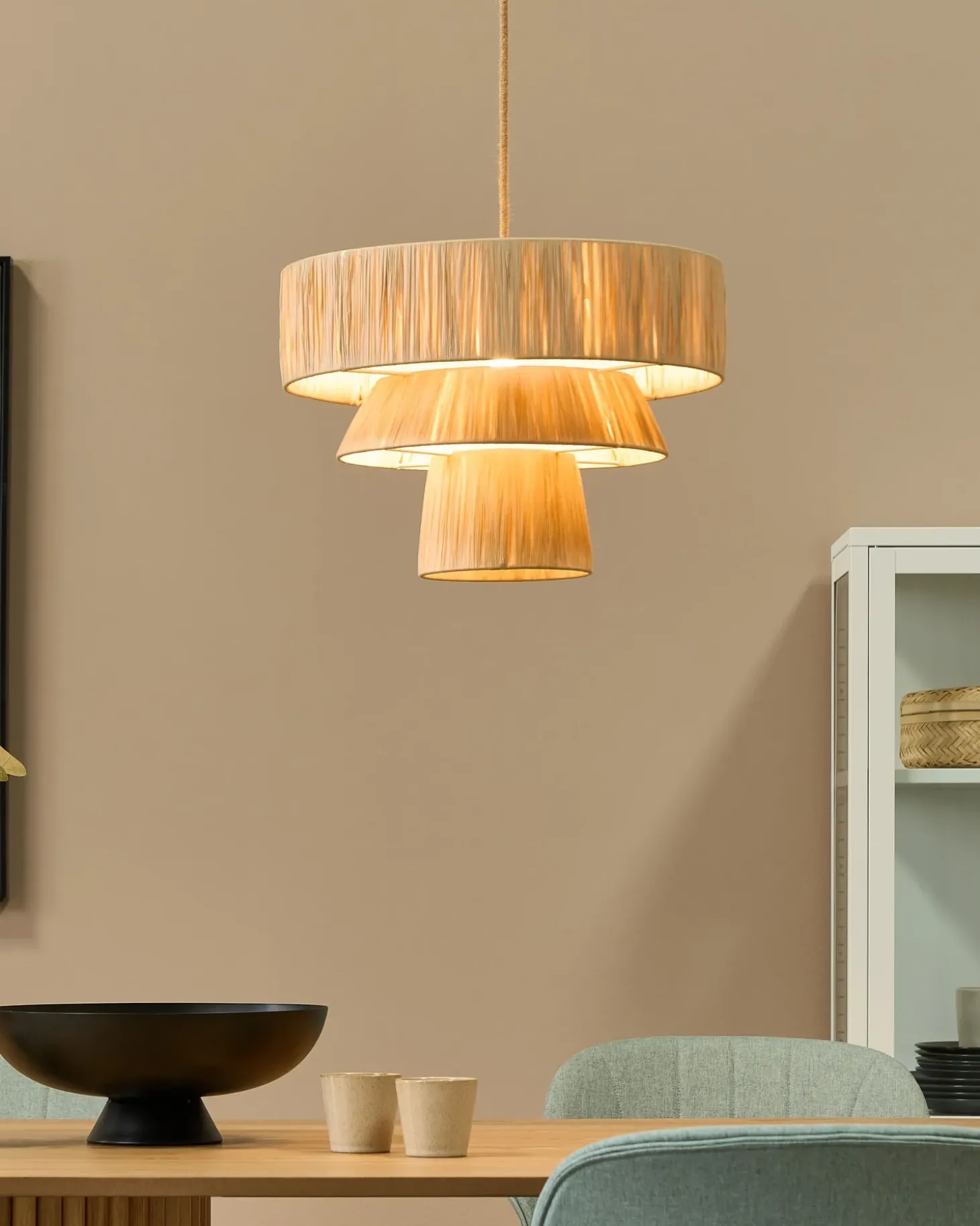 Loftlampe CHAMBO Papir Naturlig