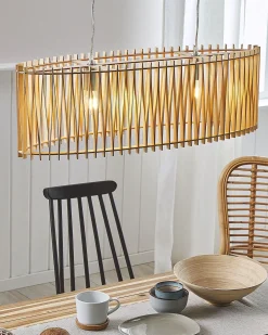 Loftlampe CHARI Lysebrun
