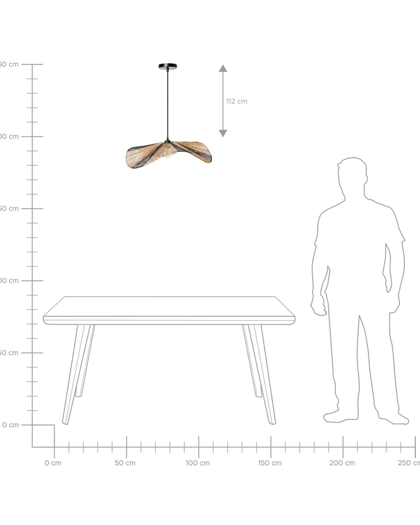 Loftlampe CIBUCO Jute Naturlig